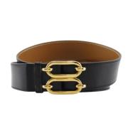 Pre-owned Leather belts Hermès Vintage , Black , Heren