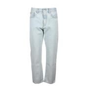 Katoenen Jeans Off White , Blue , Dames