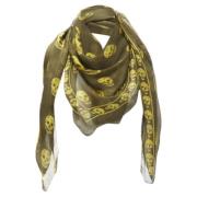 Pre-owned Silk scarves Alexander McQueen Pre-owned , Green , Dames