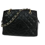 Pre-owned Canvas chanel-bags Chanel Vintage , Black , Dames