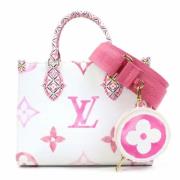 Pre-owned Leather handbags Louis Vuitton Vintage , White , Dames