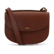 Mini Karamel Leren Crossbody Tas A.p.c. , Brown , Dames