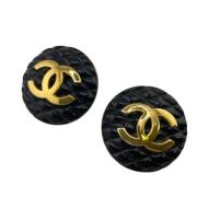 Pre-owned Plastic chanel-jewelry Chanel Vintage , Black , Dames