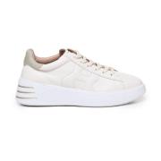 Witte Sneakers met Glitterdetails Hogan , White , Dames