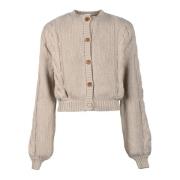 Luxe Cashmere Cardigan Magda Butrym , Beige , Dames