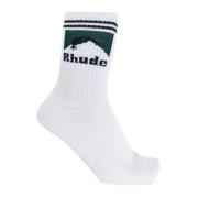 Logo Sokken Rhude , White , Heren