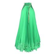 Elegante Polyester Jurk voor Vrouwen Simona Corsellini , Green , Dames