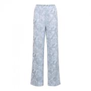 Wijde Broek - Zomerse Stijl &Co Woman , Blue , Dames