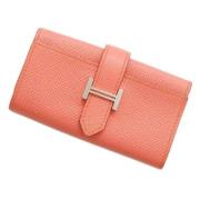 Pre-owned Leather key-holders Hermès Vintage , Pink , Dames