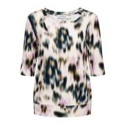 Lucille Faded Flower KN-Khaki multi &Co Woman , Multicolor , Dames