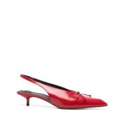 Rode Slingback Kitten Hak Puntige Neus Jacquemus , Red , Dames