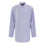 Vloeie shirt voor heren Balenciaga , Blue , Heren