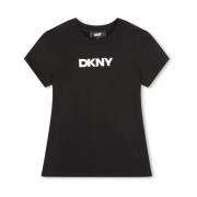 Zwart Tee Shirt 09B Dkny , Black , Unisex