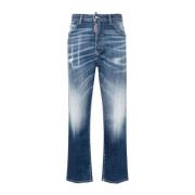 Casual Katoenen Broek Dsquared2 , Blue , Dames