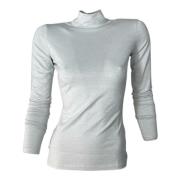 Metallic Damen Top met opstaande kraag Hugo Boss , Beige , Dames