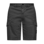 Logo shorts Stone Island , Gray , Heren