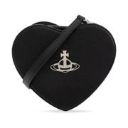 Hart Crossbody Tas in Zwart Vivienne Westwood , Black , Dames