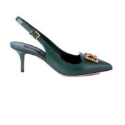 Vrouwen Devotion Heeled Slingback Sandalen Dolce & Gabbana , Green , D...