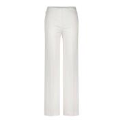 Comfortabele hoge taille wijde broek Marc Cain , White , Dames