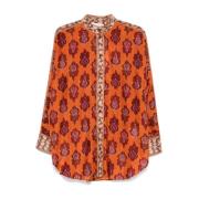 Zonsondergang Dolman Shirt Zimmermann , Orange , Dames