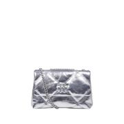 Diamant Quilt Convertible Schoudertas Tory Burch , Gray , Dames