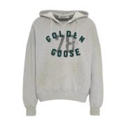 Grijze Sweatshirt 'Morman' met Metalen Details Golden Goose , Gray , H...