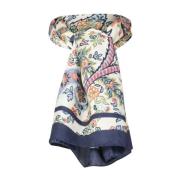 Zijden Paisley Patroon Elegant Sjaal Etro , Multicolor , Dames