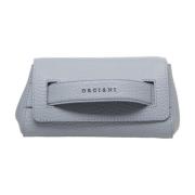 Blauwe Leren Clutch Handtas Orciani , Blue , Dames