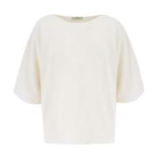 Elegant Boat-Neck Sweater Panicale , Beige , Dames