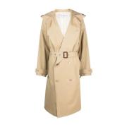 Bruine Hooded Trenchcoat JW Anderson , Brown , Dames