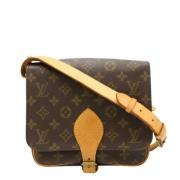 Pre-owned Canvas louis-vuitton-bags Louis Vuitton Vintage , Brown , Da...