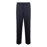 Elastische Taille Wollen Broek Emporio Armani , Blue , Heren