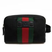 Pre-owned Canvas crossbody-bags Gucci Vintage , Black , Dames