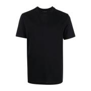 Kortmouw Logo Print T-Shirt Emporio Armani , Black , Heren