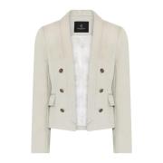 Elegante Eucalyptus Blazer met zakkleppen Bruuns Bazaar , Beige , Dame...