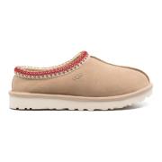 Suede Tasman Pantoffels - Geborduurde Details UGG , Beige , Dames