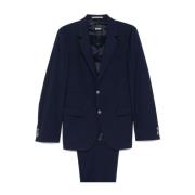 Navy Blue Jurk met knopen Hugo Boss , Blue , Heren