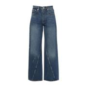 Blauwe Diepten Jeans A-06-10396 Anine Bing , Blue , Dames