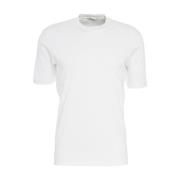 Witte T-shirt met Ribgekraagd Stefan Brandt , White , Heren