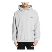 Hoodie met patroon, logo en zak Represent , Gray , Heren