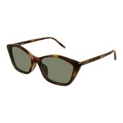 Klassieke zonnebril Saint Laurent , Brown , Dames