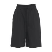 Zwarte Trekkoord Shorts Thom Krom , Black , Heren