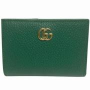 Pre-owned Leather wallets Gucci Vintage , Green , Dames