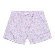 Polyester Zwemshorts met Elastische Band Fedeli , Purple , Heren