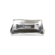 Zilveren Metallic Clutch Gossip Vanity Orciani , Gray , Dames