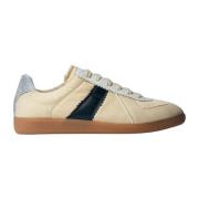 Italiaanse Panel Sneakers in Boorweefsel Maison Margiela , Beige , Her...