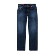 Selvedge Jeans met Verwijderbare Initialen Tramarossa , Blue , Heren