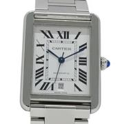 Pre-owned Glass watches Cartier Vintage , Gray , Heren