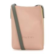 Multicolor leren crossbody tas Marni , Pink , Dames