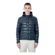 Gewatteerde Hooded Donsjas Moncler , Black , Heren